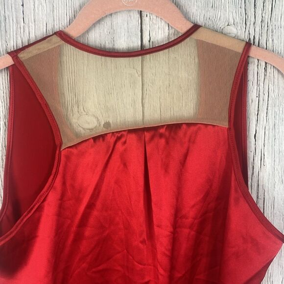 Imminent Rise Red Silk Orion Tank Size 6  289 - Picture 7 of 9
